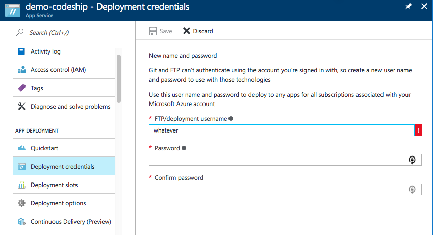 Setup deployment