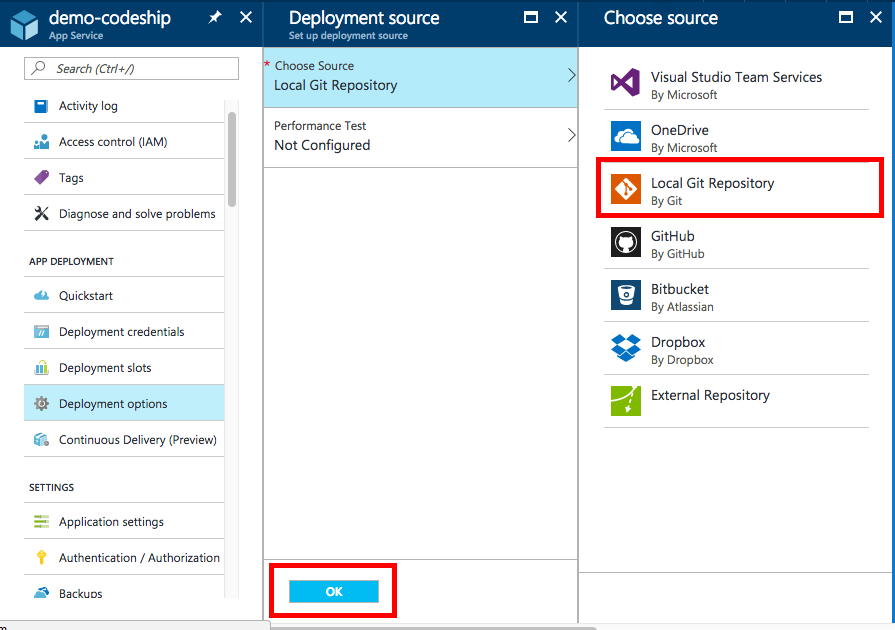 Setup deployment