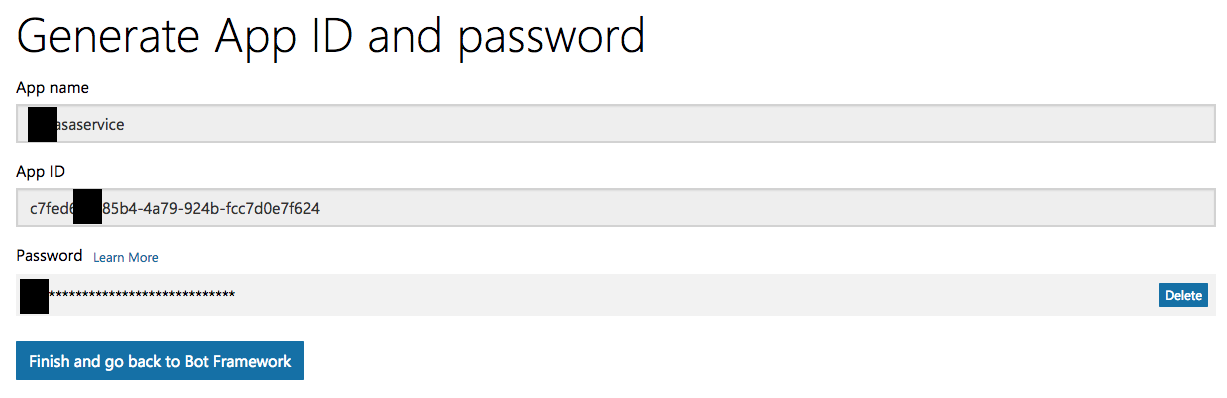 Create application