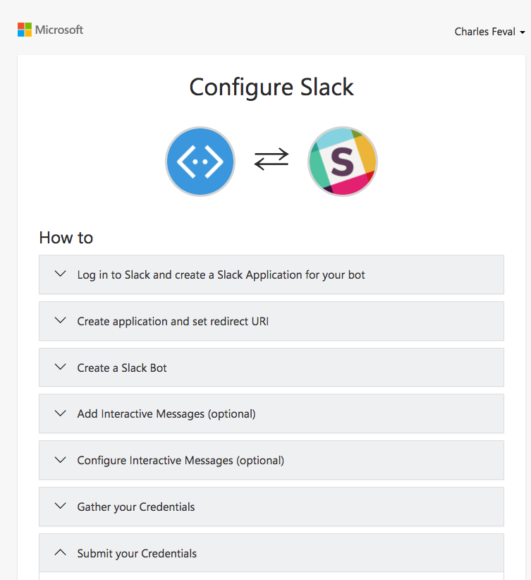 Slack configuration