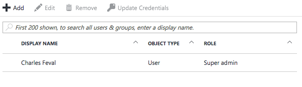User list