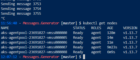5 nodes at full scale