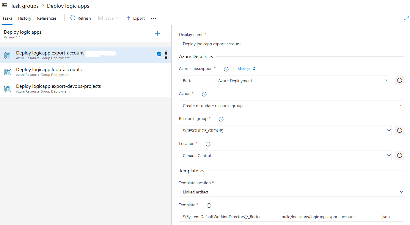 Task Group Azure DevOps
