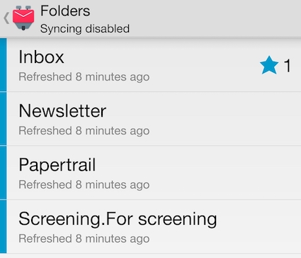 The folders I'm monitoring